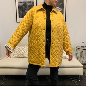 Vintage Liz Claiborne Yellow quilted puffer